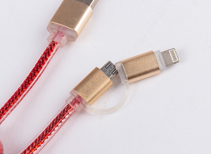 کابل دو سر آیفون و اندروید