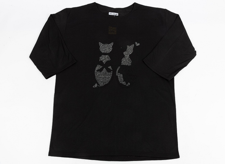 تیشرت آستین سه ربع زنانه