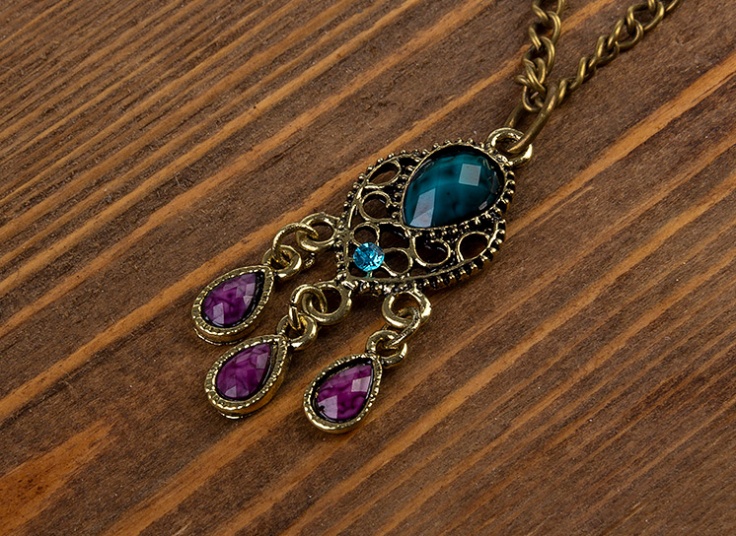 نیم ست زیورآلات طرح اسلیمی