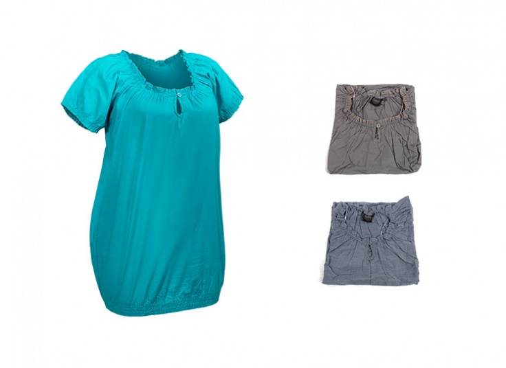 شومیز یقه دکمه دار فانوسی Tadzo