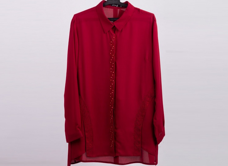 شومیز بلند کرپ حریر زنانه