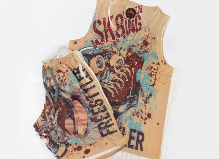 رکابی و شلوارک مردانه طرح‌دار Kian ersi