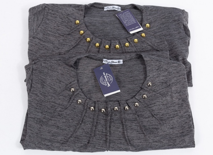 بلوز بافت زنانه جلو پیله دار