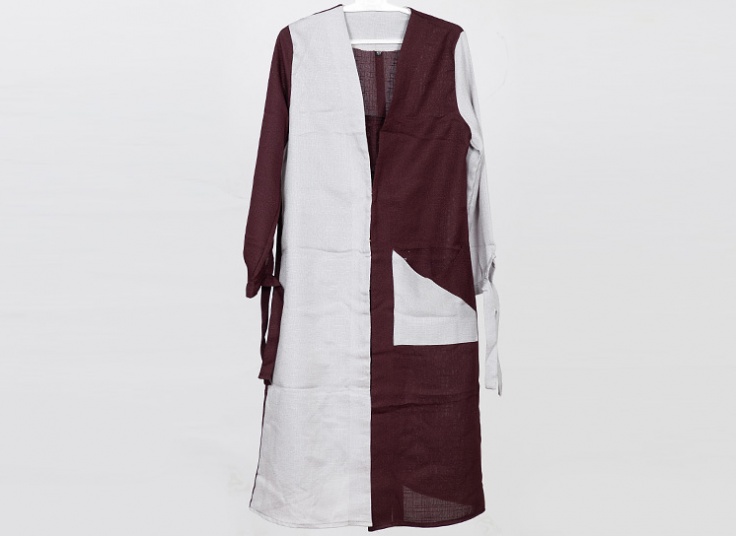 مانتو دو رنگ زنانه