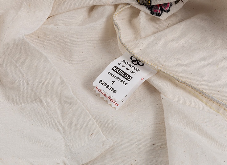 مانتو لینن گلدوزی کد 22941