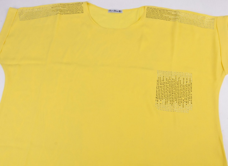 تیشرت حریر کرپ سایز بزرگ jewelled