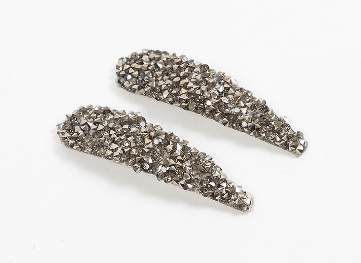 گیره مو دو عددی کریستالی