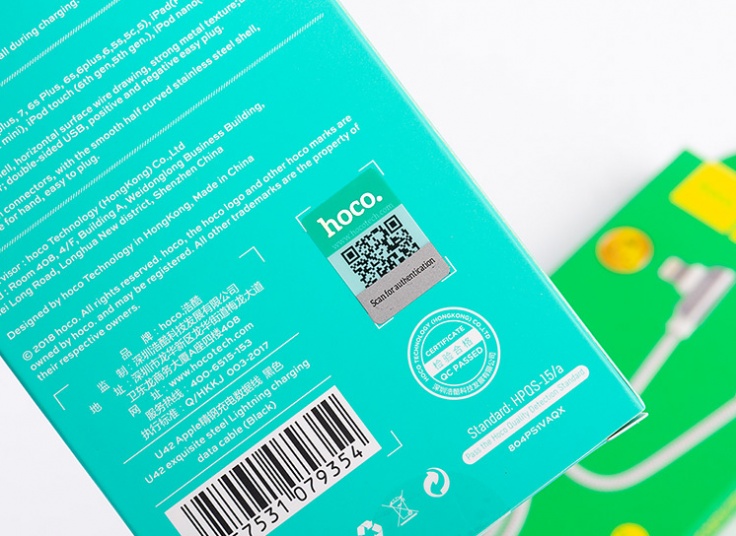 کابل شارژ آیفون hoco مدل U42