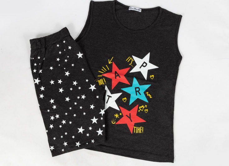 تاپ شلوارک چاپ ستاره