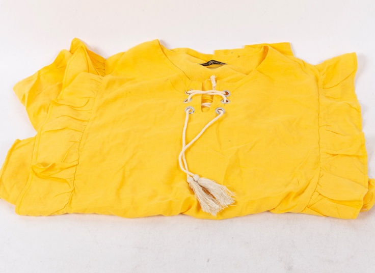 تاپ آستین چین دار کد 16488