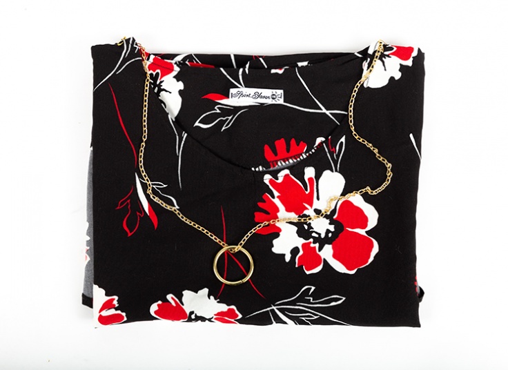 تونیک نخی گلدار