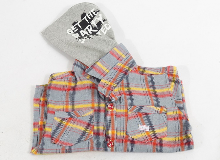 پیراهن چهارخانه پسرانه Monarch