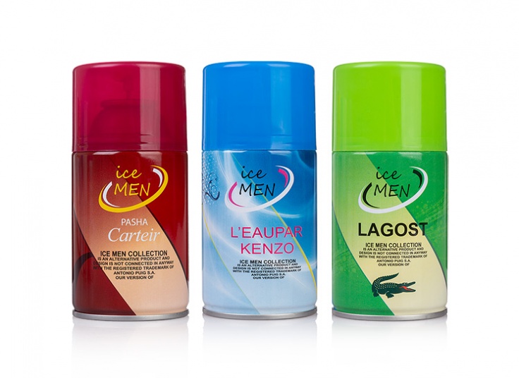 اسپری یدک دستگاه خوشبو کننده هوا ICE MAN