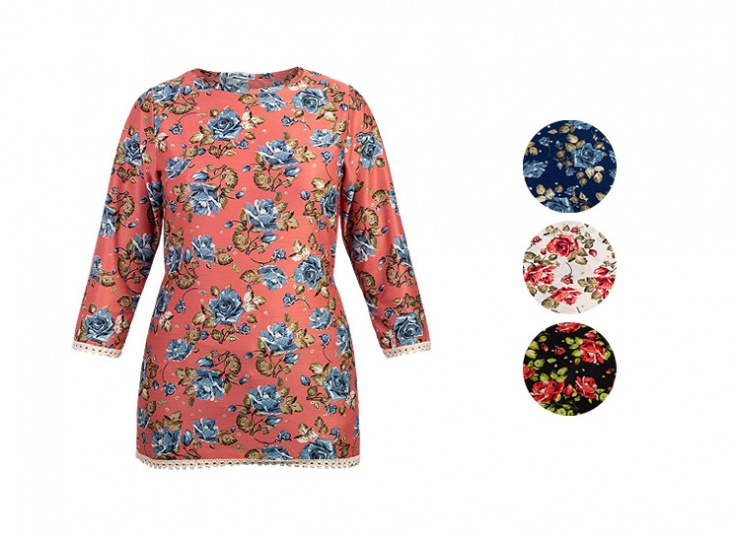 بلوز زنانه گیپوردار Flower