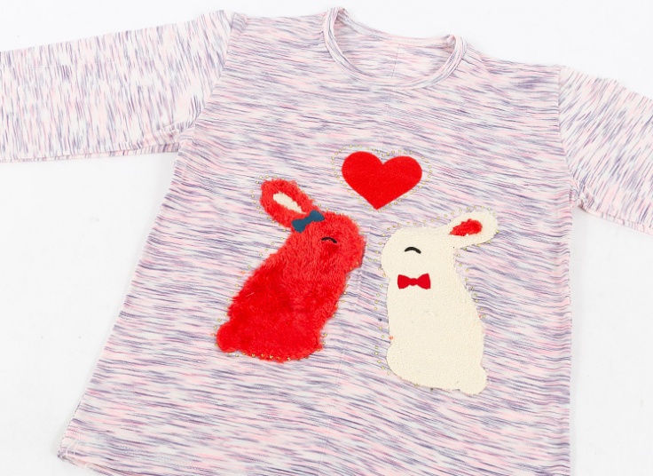 بلوز دخترانه طرح خرگوش