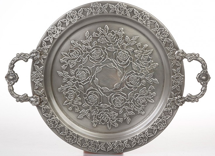 سینی فلزی دسته دار