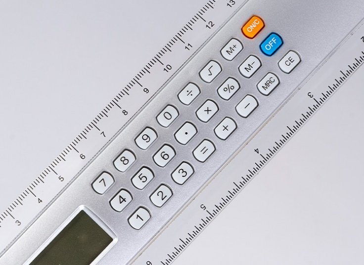 خط کش ماشین حساب دار