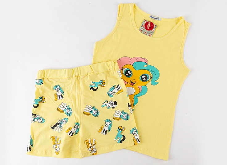 ست تاپ و شلوارک Unicorn