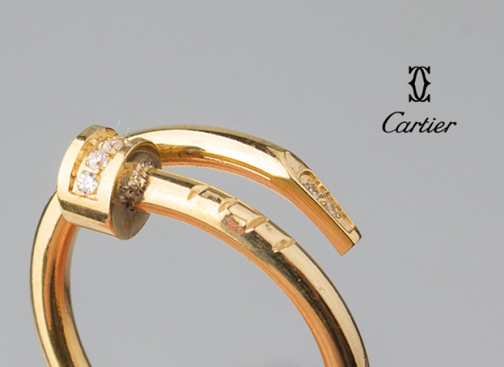 ست انگشتر و دستبند Cartier مدل میخ