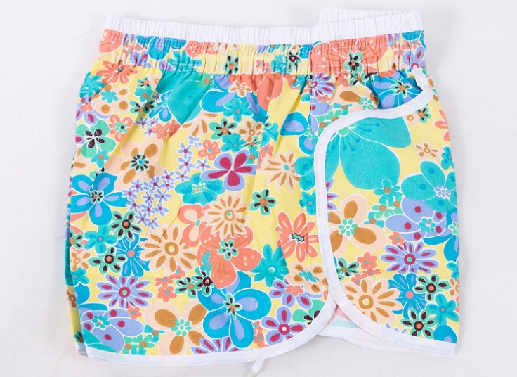 شلوارک زنانه طرح هاوایی