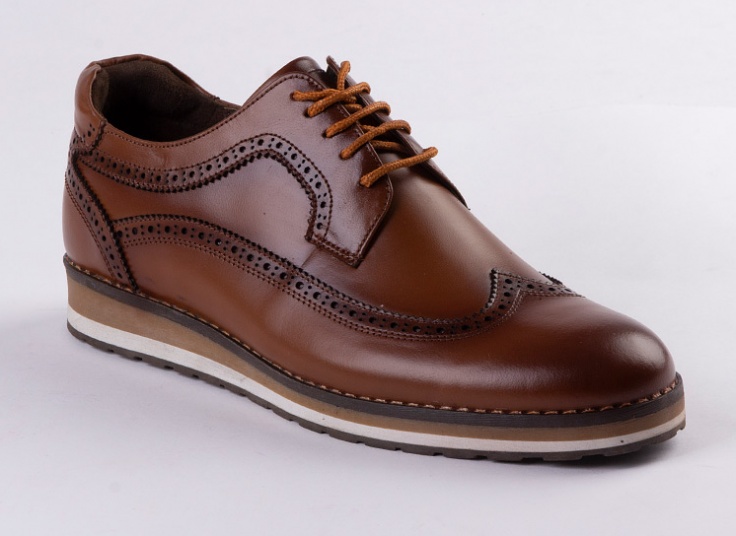 کفش مردانه چرم طبیعی مدل هشت ترک