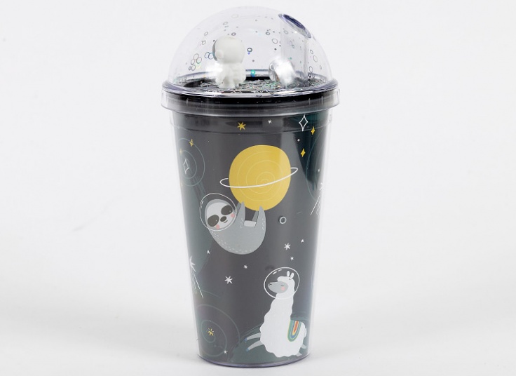 لیوان اسموتی چراغ دار گلکسی