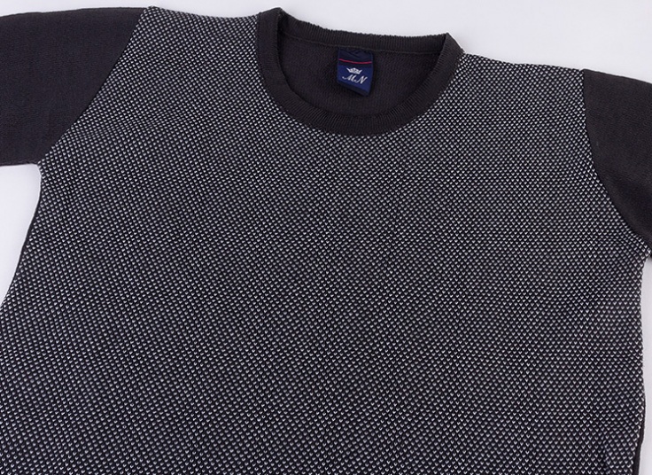 پلیور بافت دو رنگ