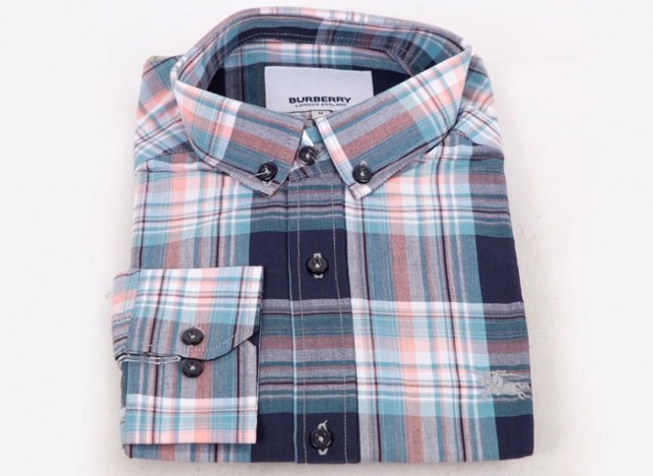 پیراهن مردانه چهارخانه طرح BURBERRY