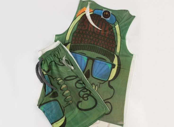 رکابی و شلوارک مردانه طرح‌دار Kian ersi