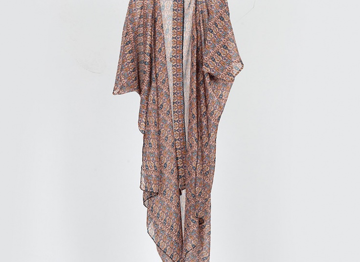 مانتو حریر جلو باز