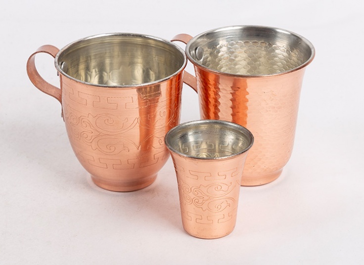 انواع لیوان مسی