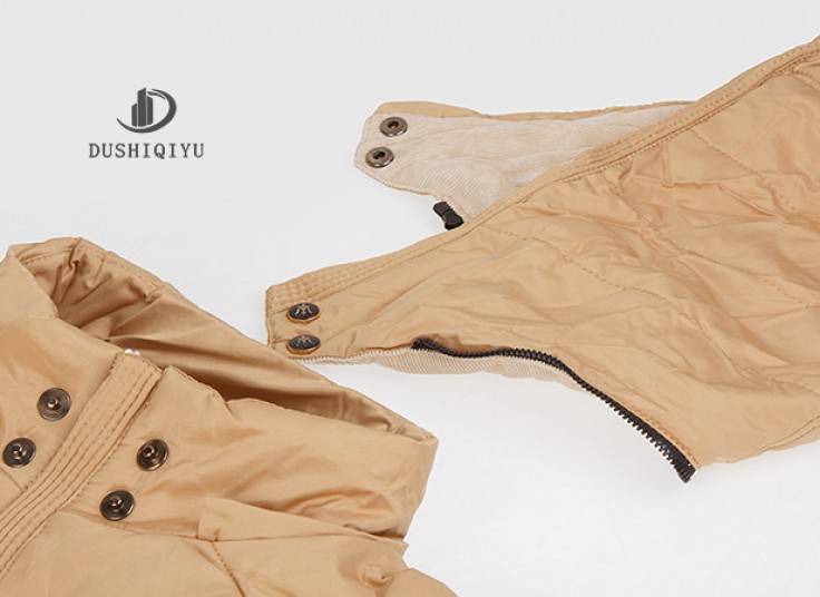 کاپشن کلاهدار زنانه DUSHIQIYU