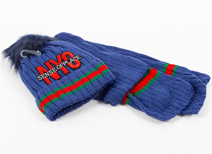 ست شال و کلاه NYC