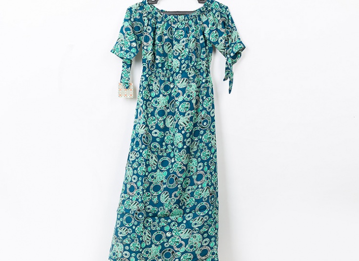 پیراهن ساحلی یقه قایقی