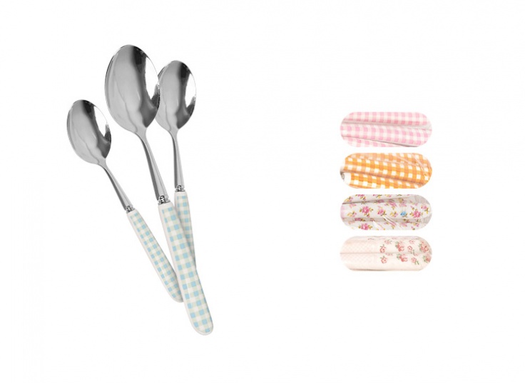 قاشق غدا خوری دسته سرامیکی