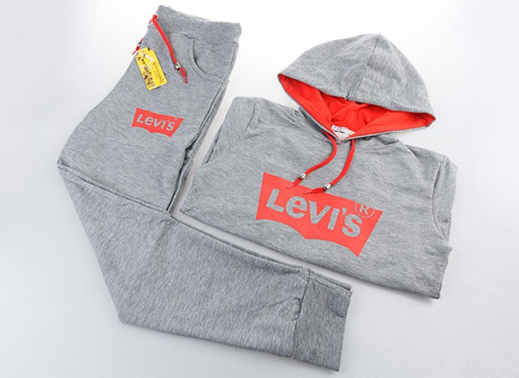 ست سویشرت کلاه دار و شلوار طرح levis