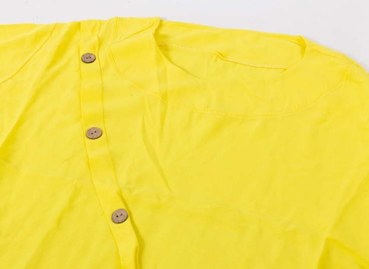 تونیک زنانه نخی قاپک دار