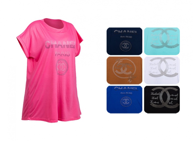 تاپ سایز بزرگ طرح Chanel