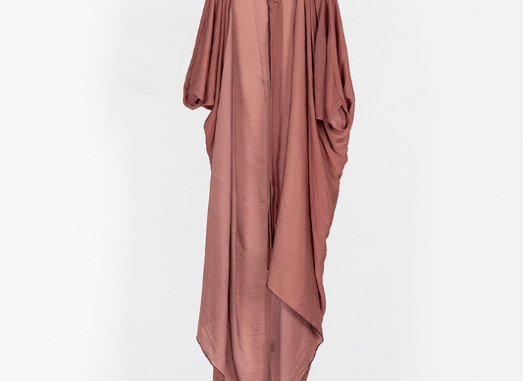 مانتو حریر جلو باز