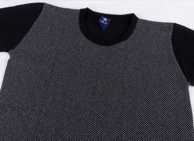 پلیور بافت دو رنگ