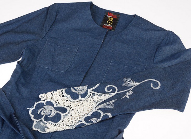 مانتو طرح جین گیپوردار