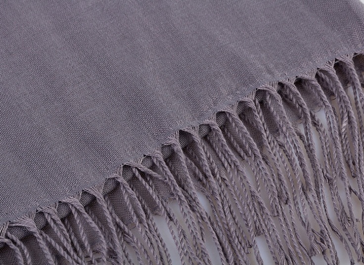 شال ساده نخی زنانه