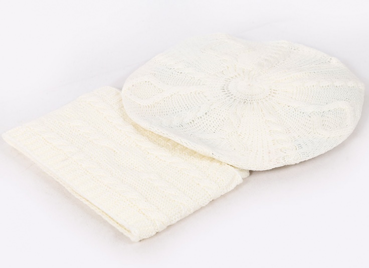 ست کلاه فرانسوی و شال گردن