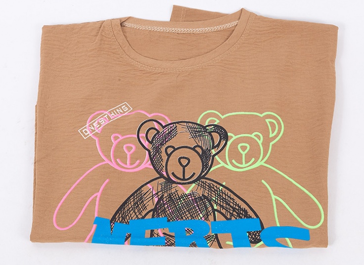 تیشرت کراپ طرح خرس