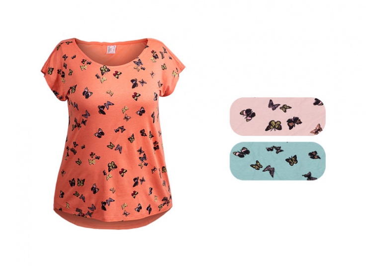 تیشرت آستین کوتاه طرح Butterfly