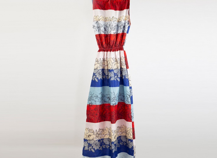 پیراهن ساحلی گل‌دار زنانه