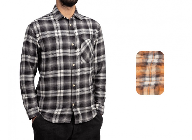 پیراهن پشمی چهارخانه مردانه