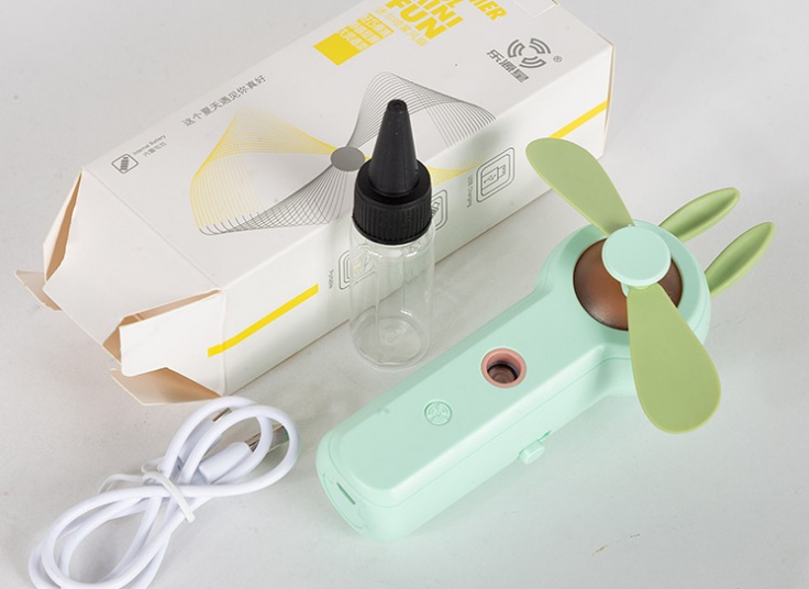 دستگاه بخور سرد و مینی فن شارژی