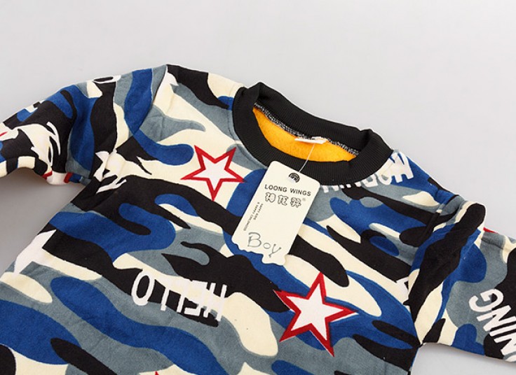 ست بلوز و شلوار مخمل بچه گانه LOONG WINGS