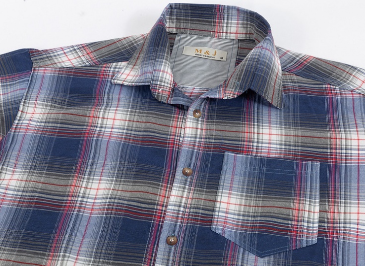 پیراهن مردانه چهار خانه M&J